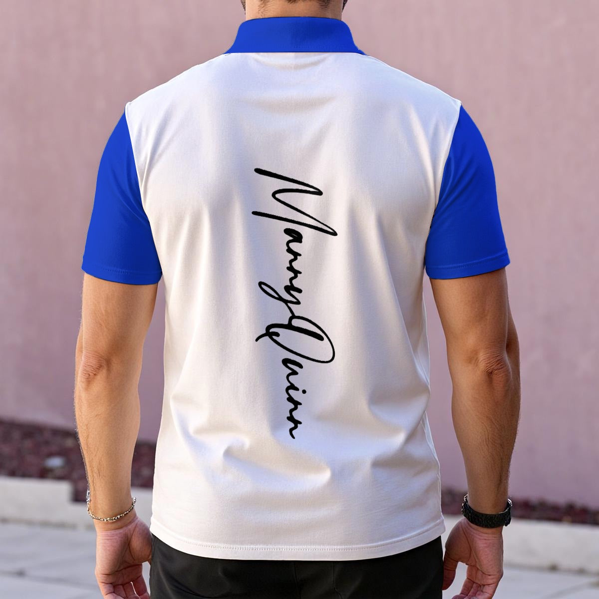 All-Over Print Men's Polo Collar Jersey