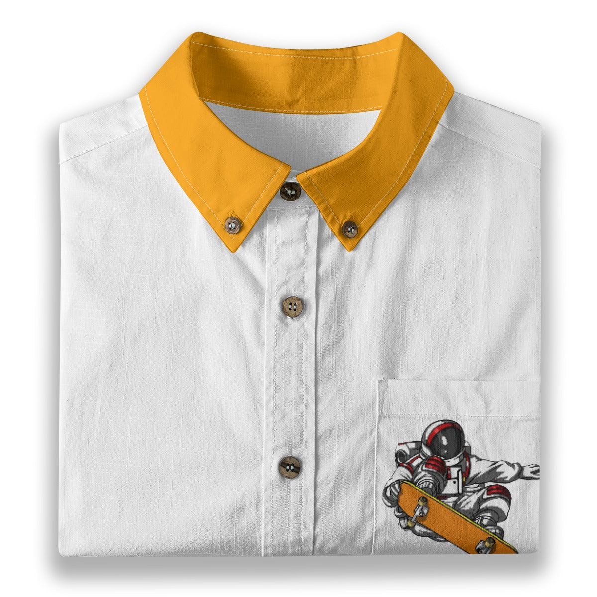 All-Over Print Men's Breathable Cotton Shirt|125GSM