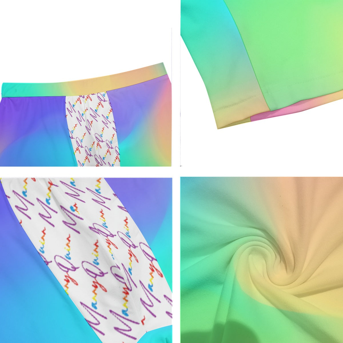 All-Over Print Men's Long Boxer Briefs