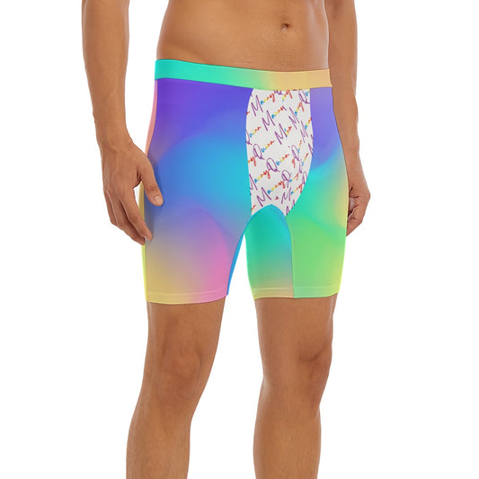 All-Over Print Men's Long Boxer Briefs
