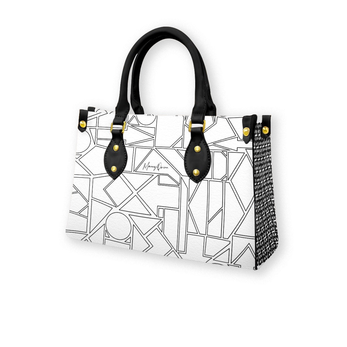 Women's Tote Bag With Black Handle