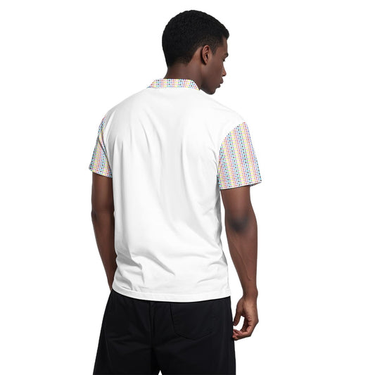 All-Over Print Men's Polo Collar Jersey