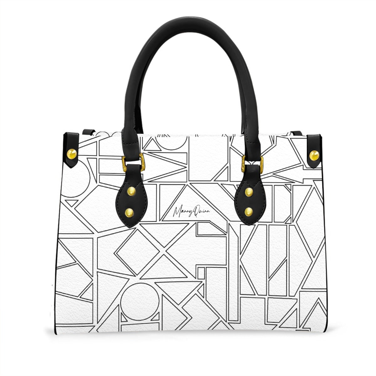Women's Tote Bag With Black Handle