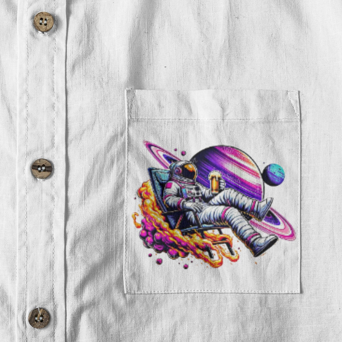 All-Over Print Men's Breathable Cotton Shirt|125GSM