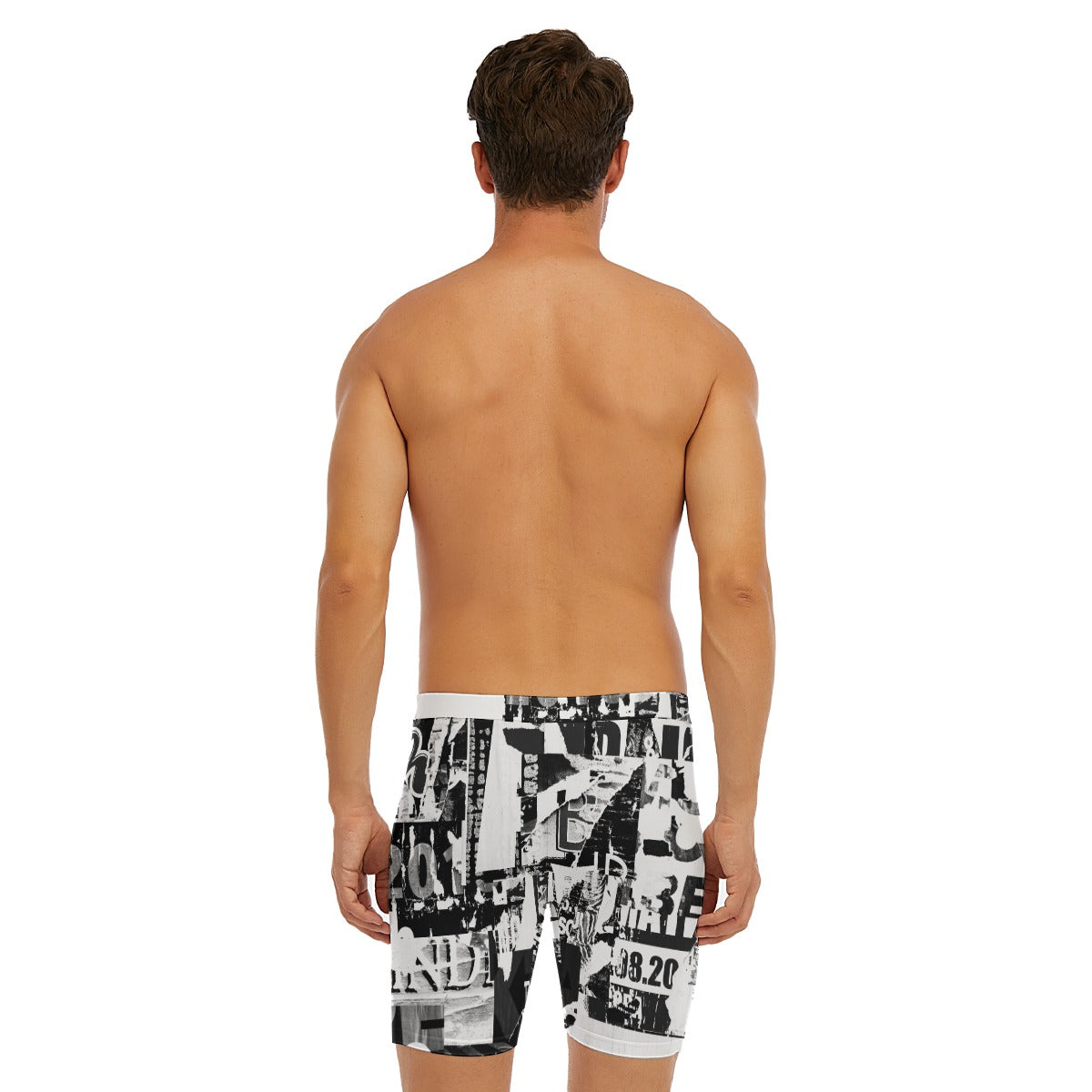 All-Over Print Men's Long Boxer Briefs