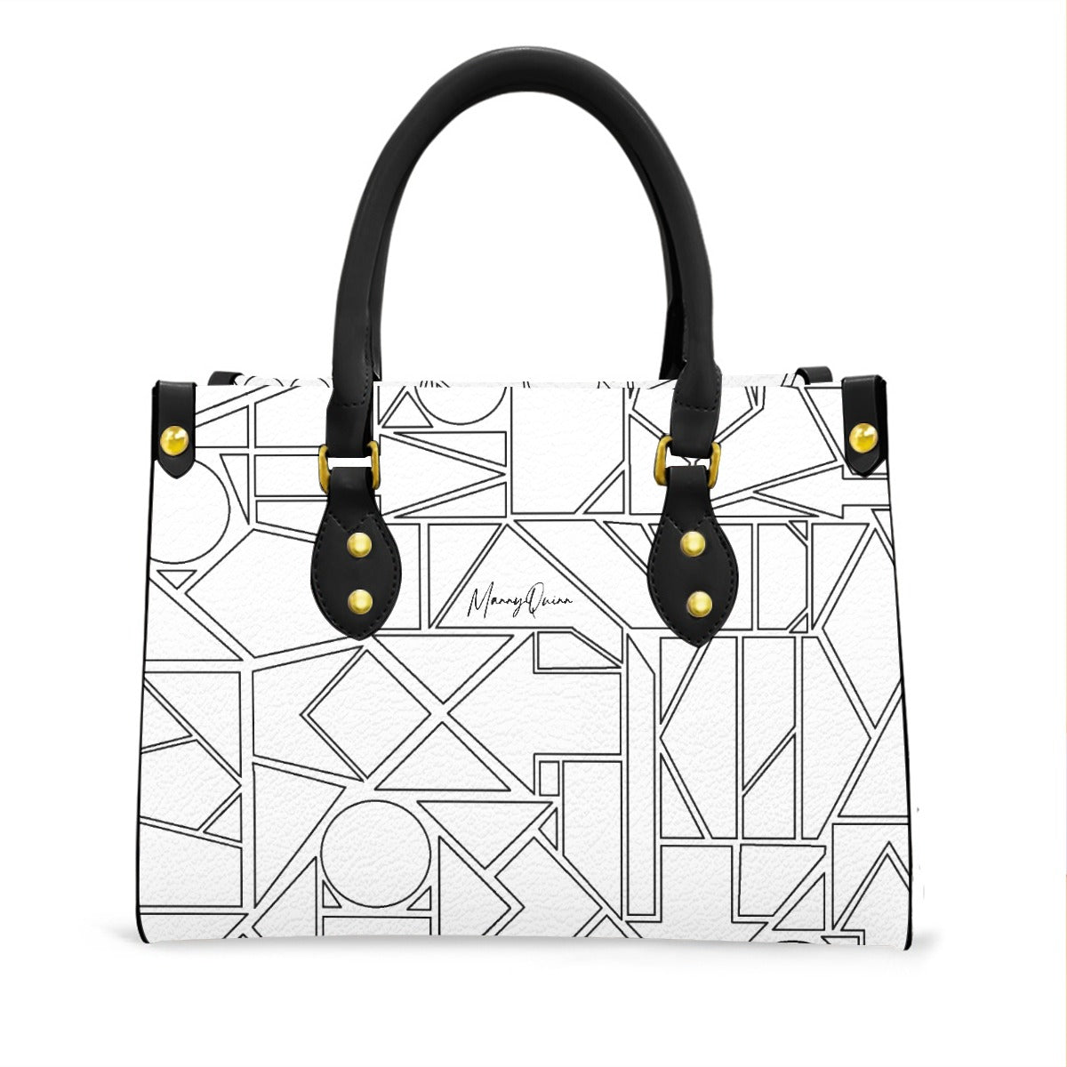 Women's Tote Bag With Black Handle