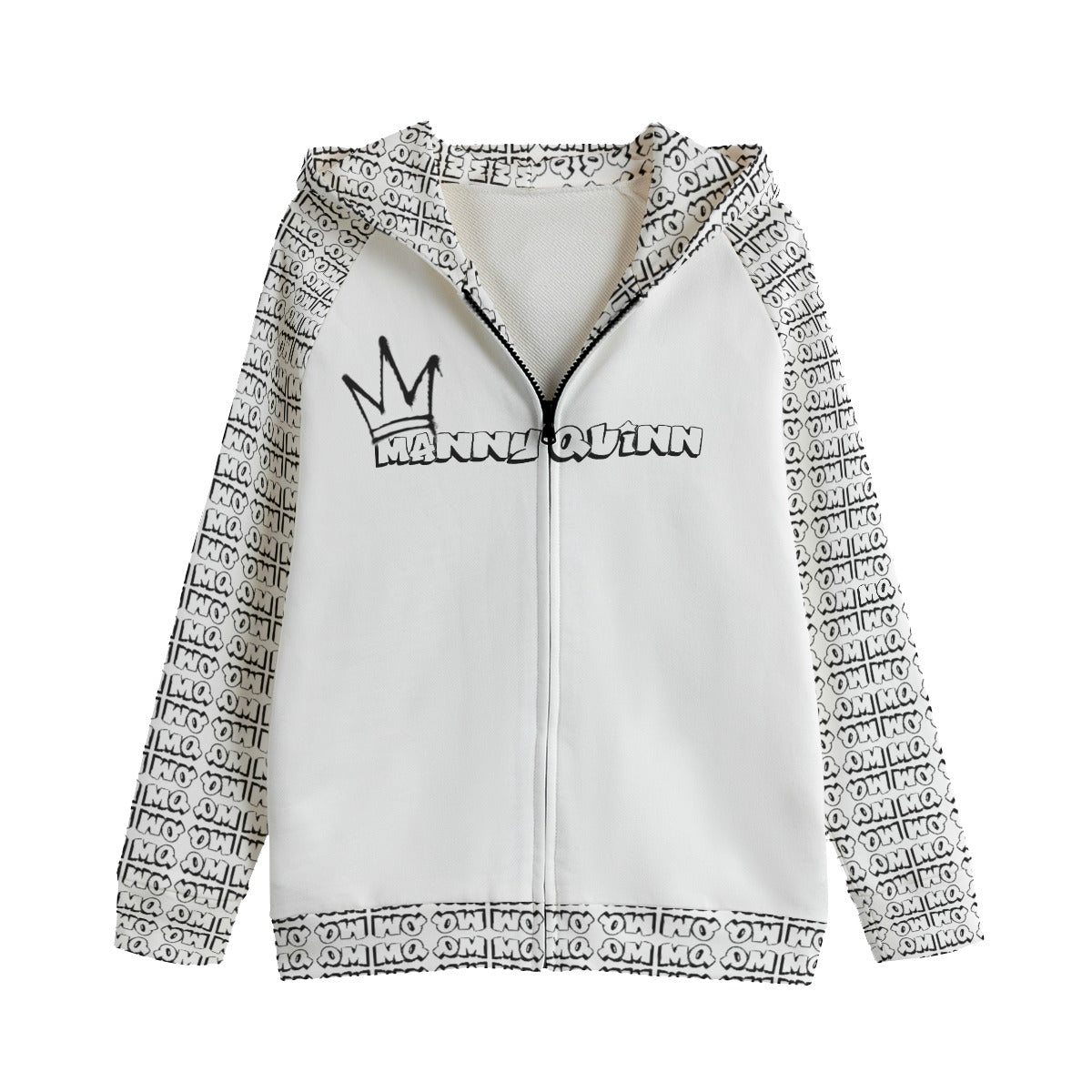 All-Over Print Kid's Zip Up Raglan Sleeve Hoodie | 310GSM Cotton
