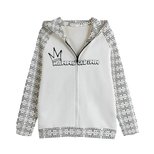 All-Over Print Kid's Zip Up Raglan Sleeve Hoodie | 310GSM Cotton