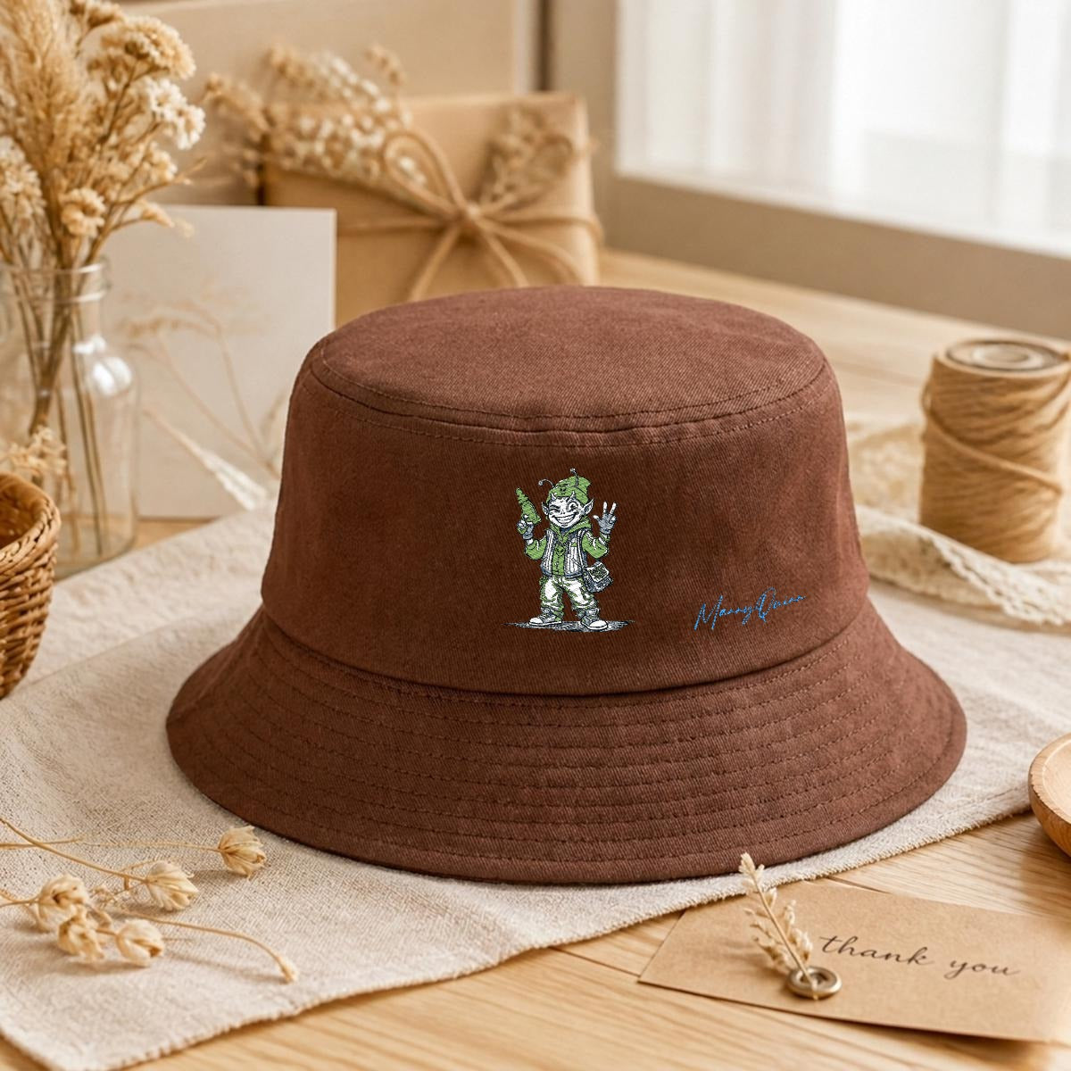 Embroidery Bucket Hat