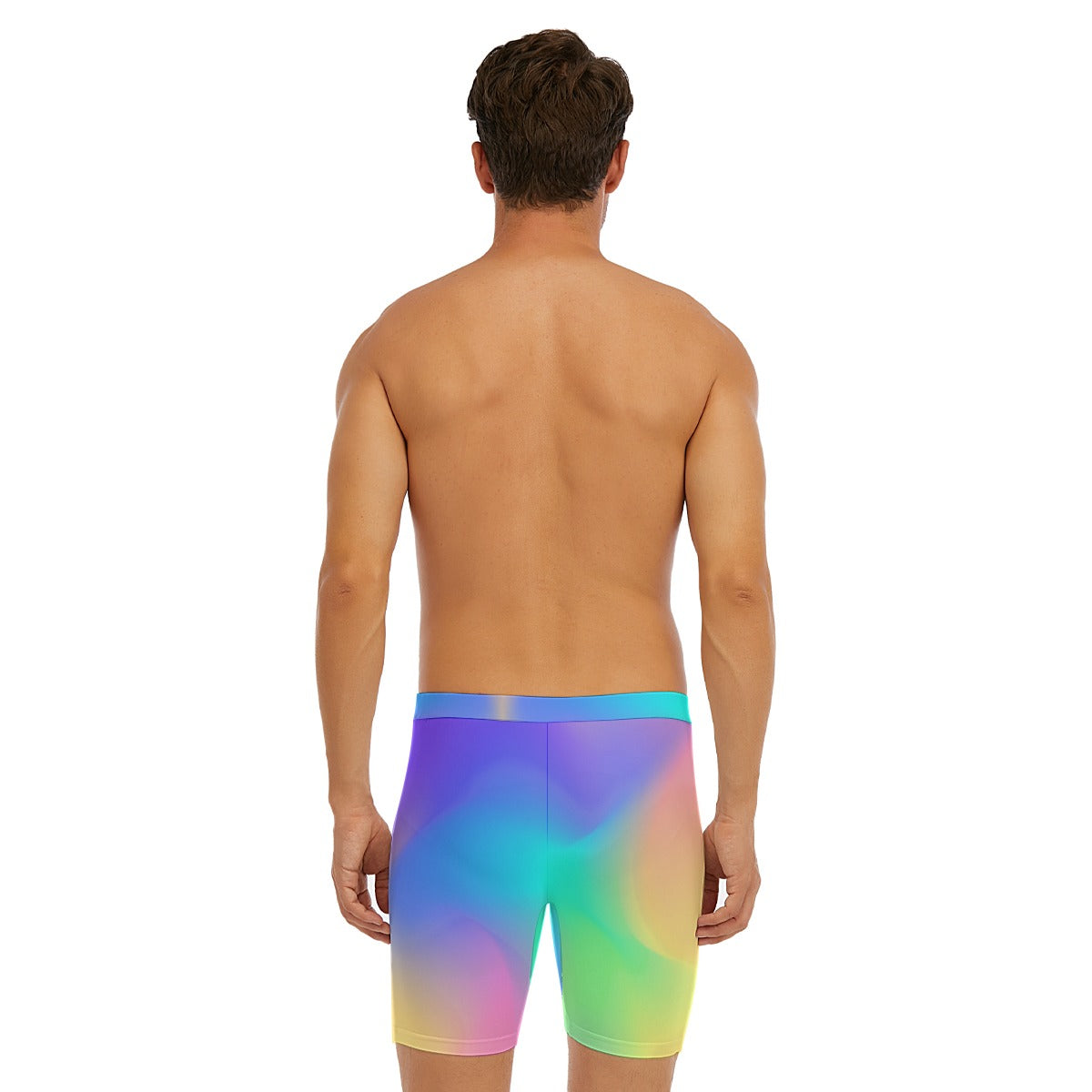 All-Over Print Men's Long Boxer Briefs