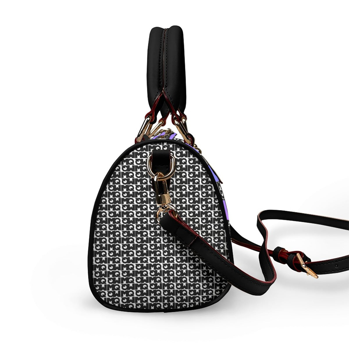 Classic Barrel-Shaped PU Leather Handbag