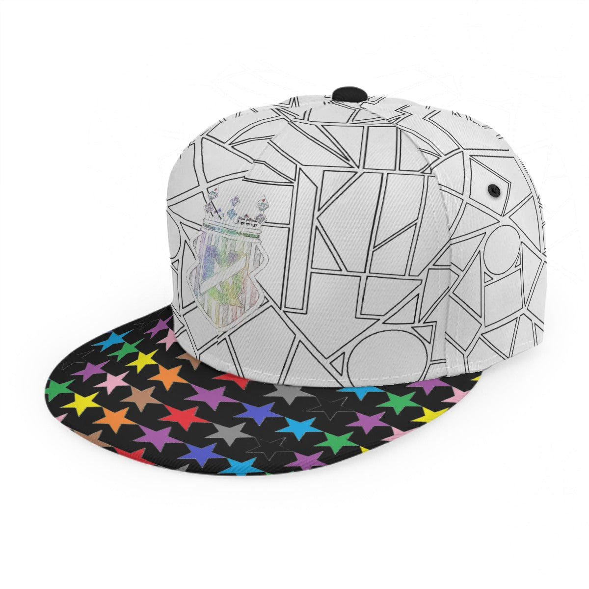 Baseball Cap With Flat Brim