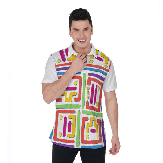 All-Over Print Men's Polo Shirt