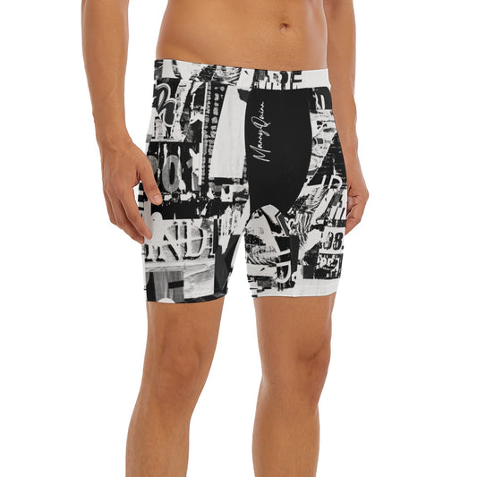 All-Over Print Men's Long Boxer Briefs