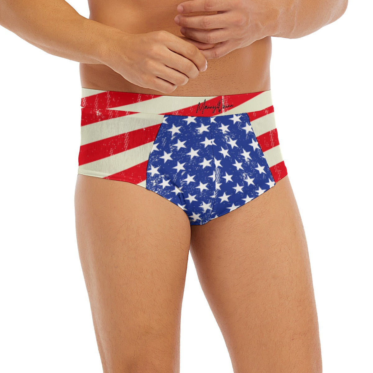 All-Over Print Men's Triangle Low-rise Underwear