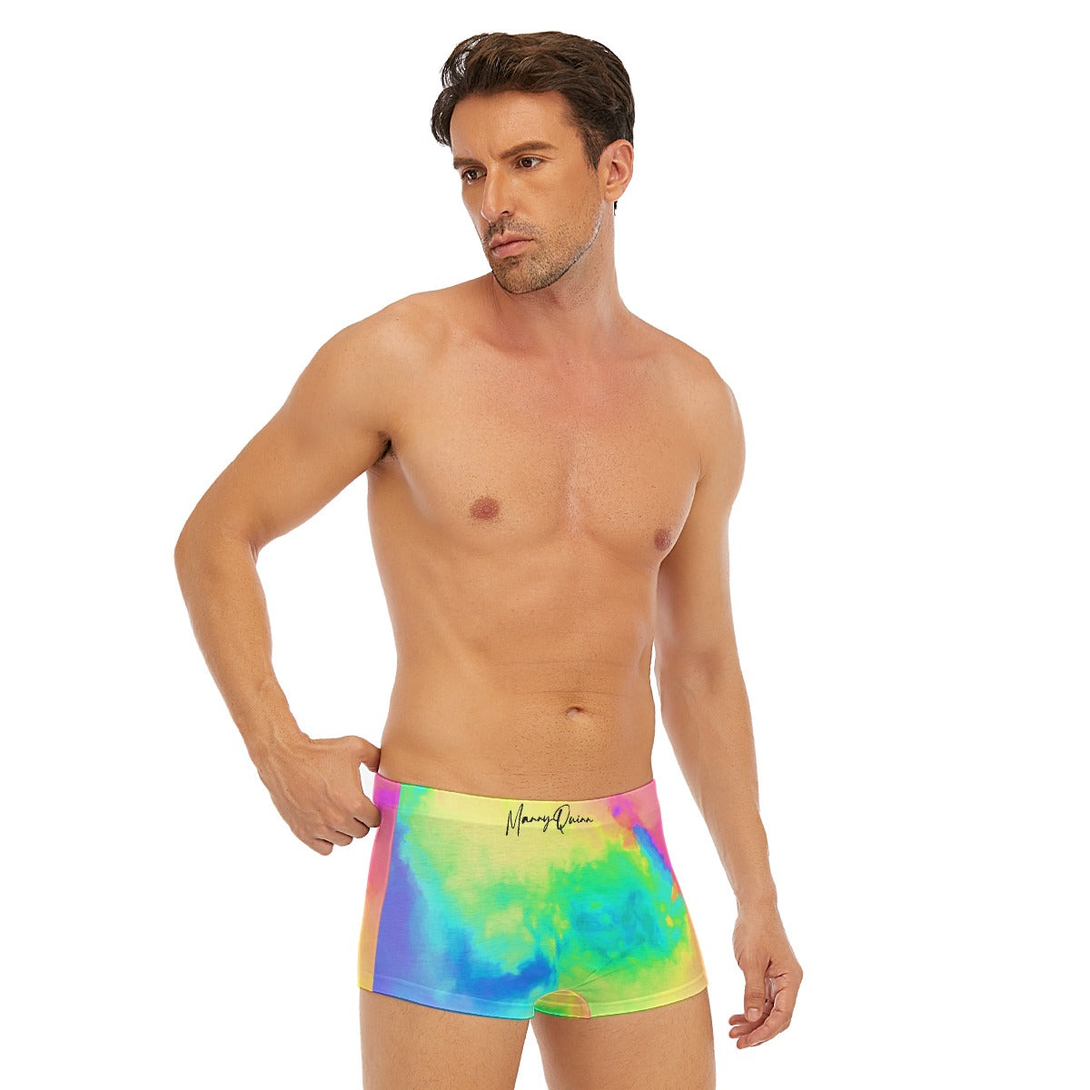 All-Over Print Men's Short Boxer Briefs
