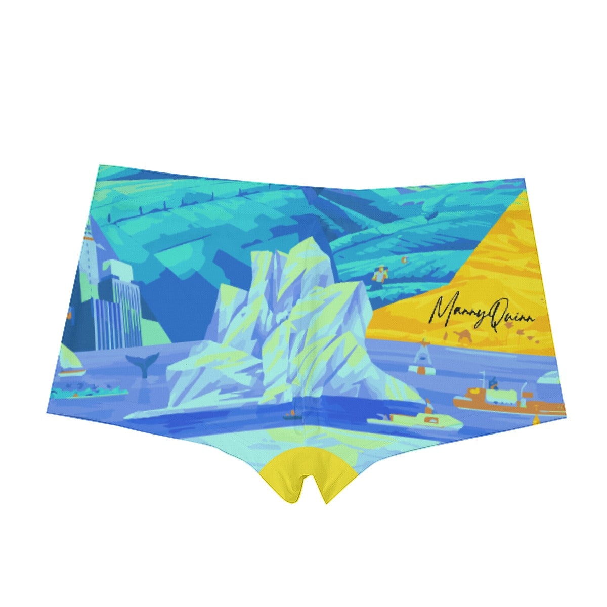 All-Over Print Men's Short Boxer Briefs