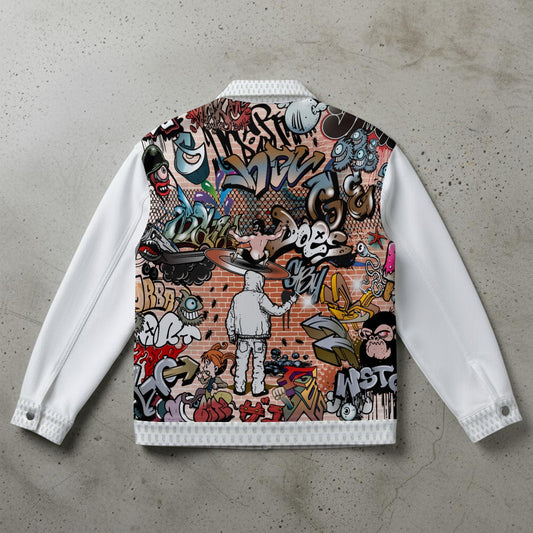 All-Over Print Unisex Collared Jacket