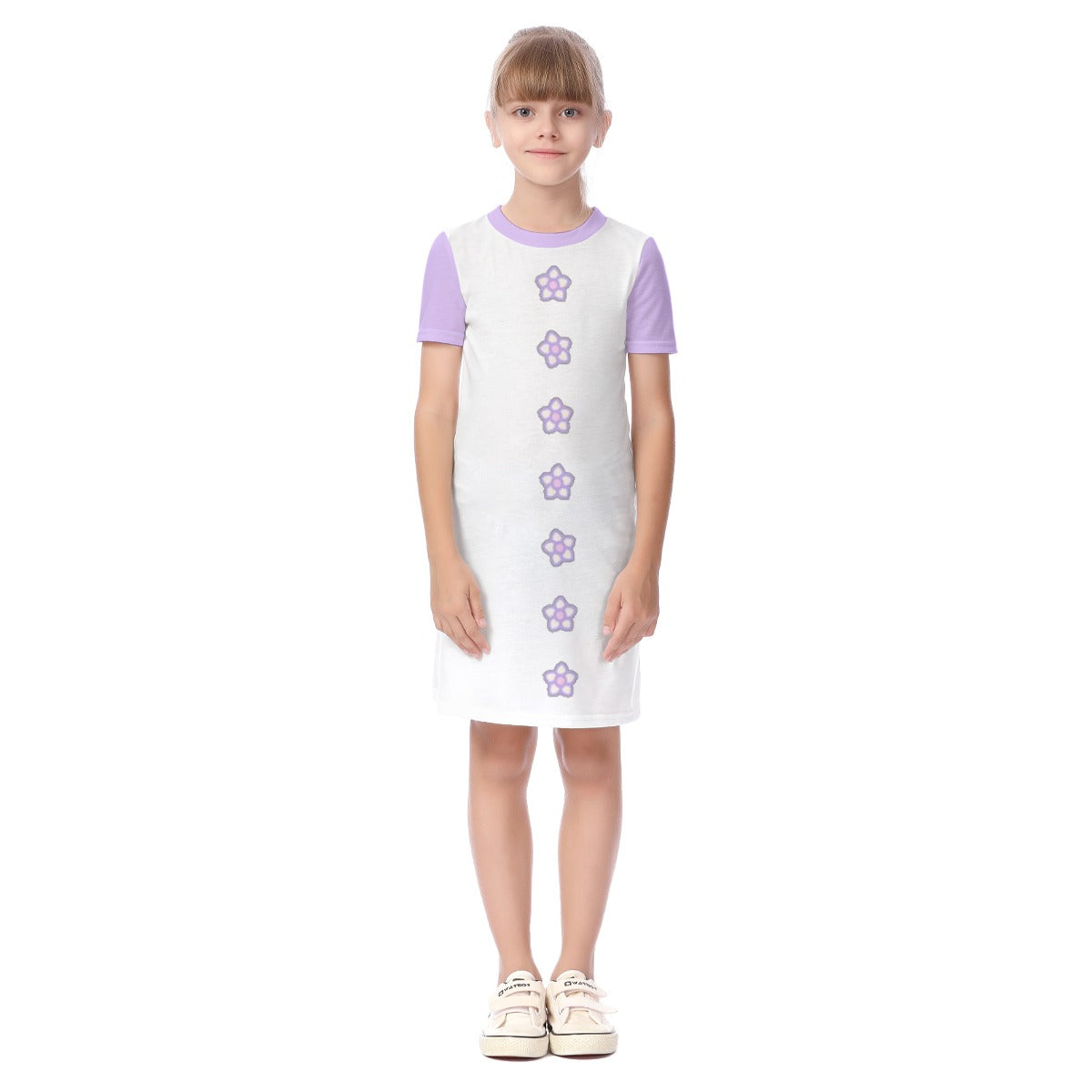 All-Over Print Kid's Short Sleeve Dress