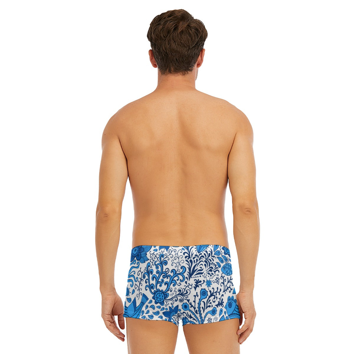 All-Over Print Men's Short Boxer Briefs