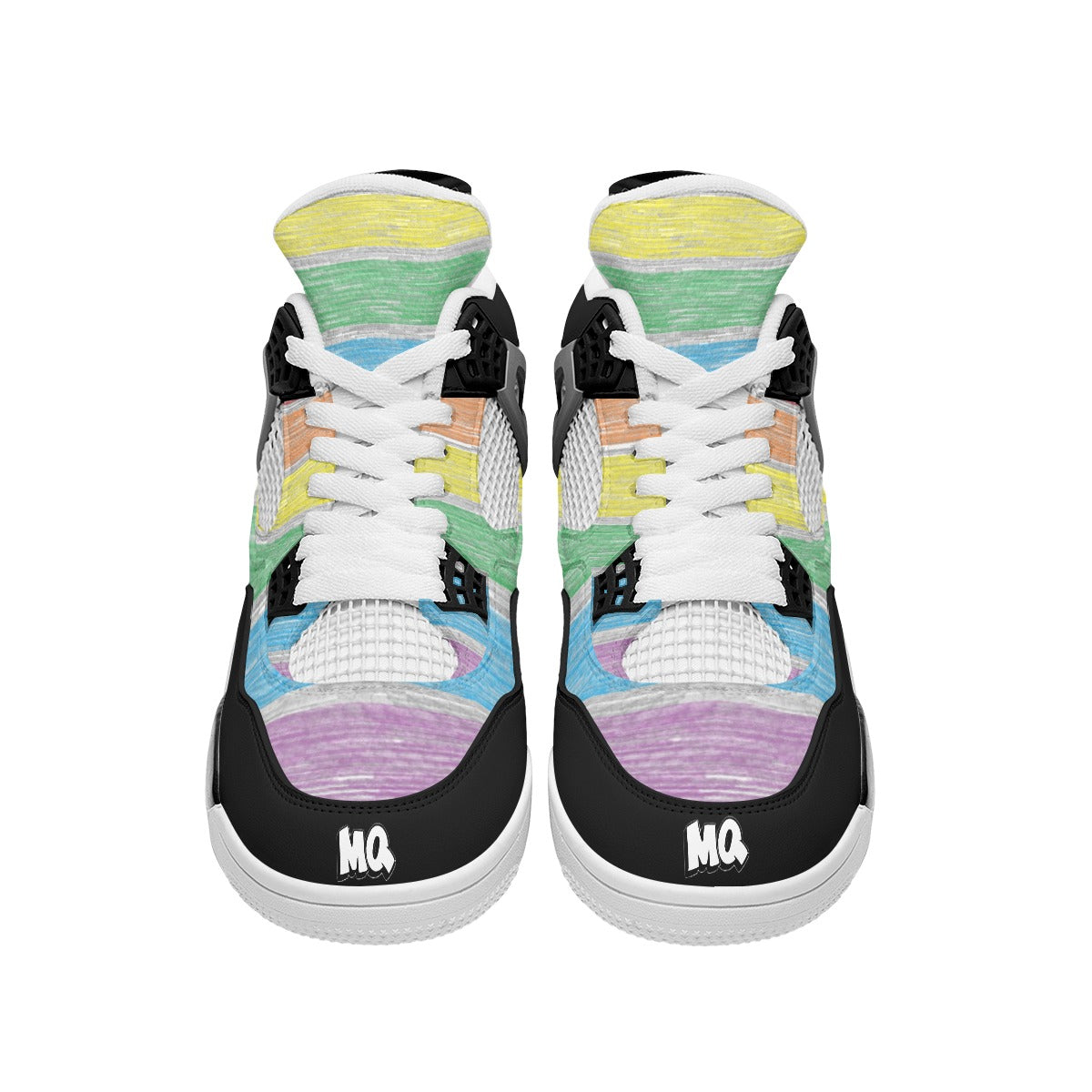 All-Over Print Men's Air Cushion Basketball Shoes