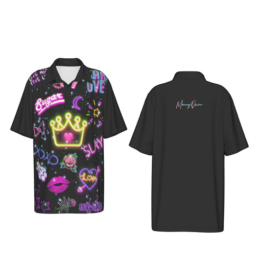 All-Over Print Teenage Polo Collar Jersey |210GSM