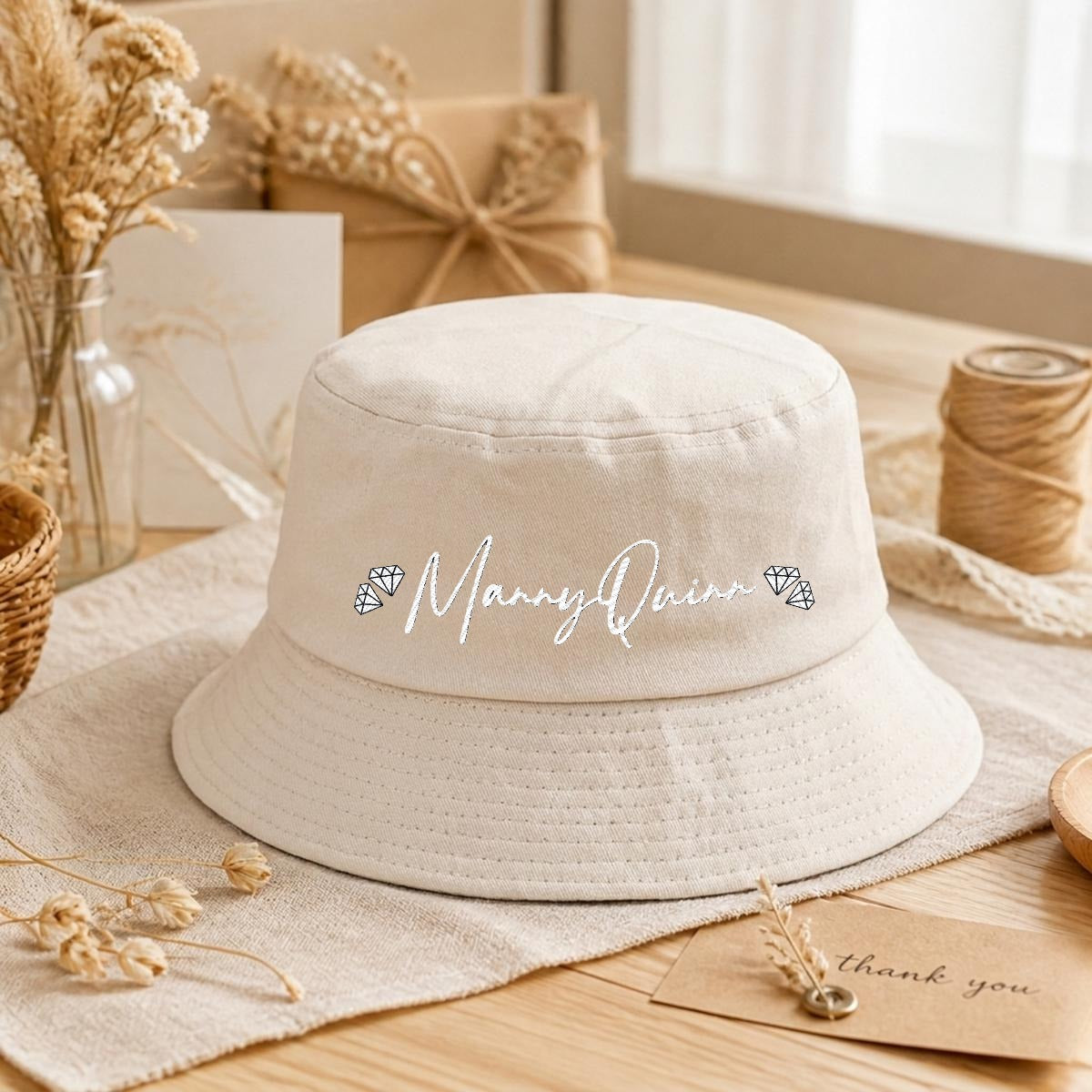 Embroidery Bucket Hat
