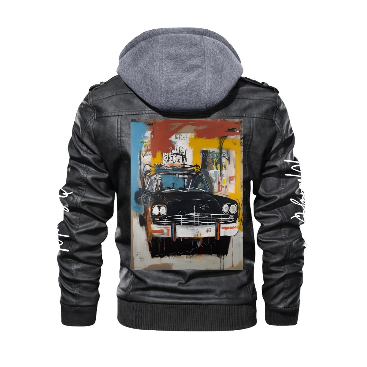 Men's Zip Leather Jacket |DTF