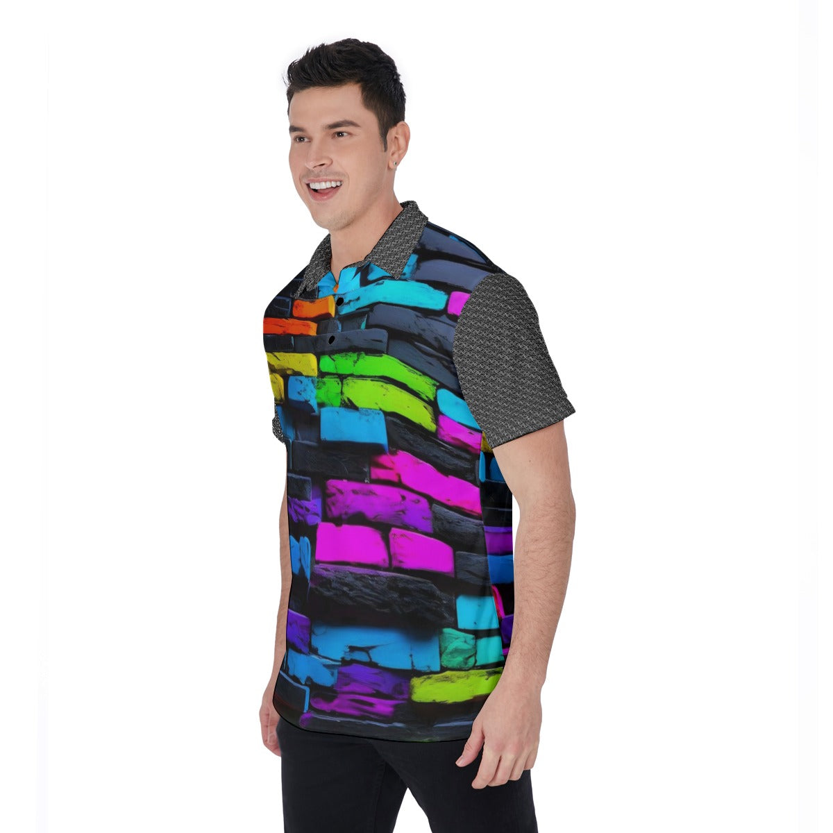 All-Over Print Men's Polo Shirt