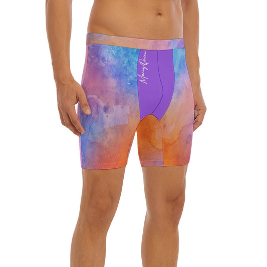 All-Over Print Men's Long Boxer Briefs