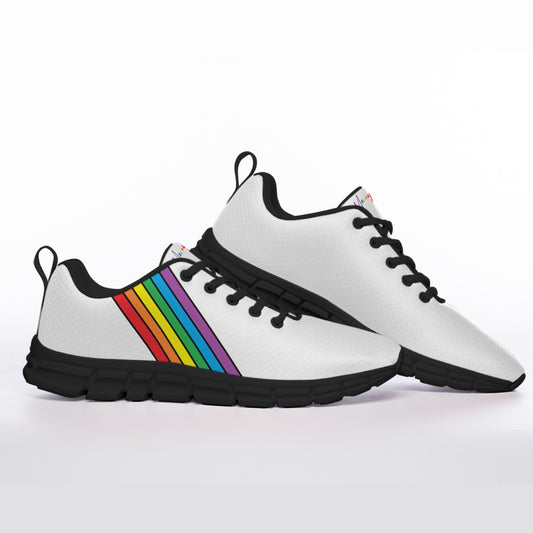 All-Over Print Men's Sports Shoes With Black Sole