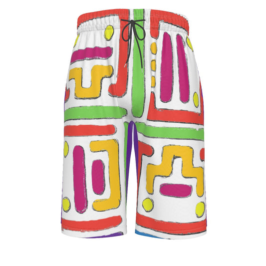 All-Over Print Men's Over-The-Knee Shorts