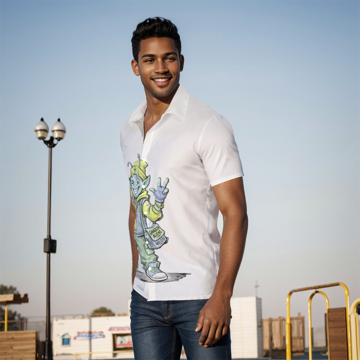 All-Over Print Men's Shirt
