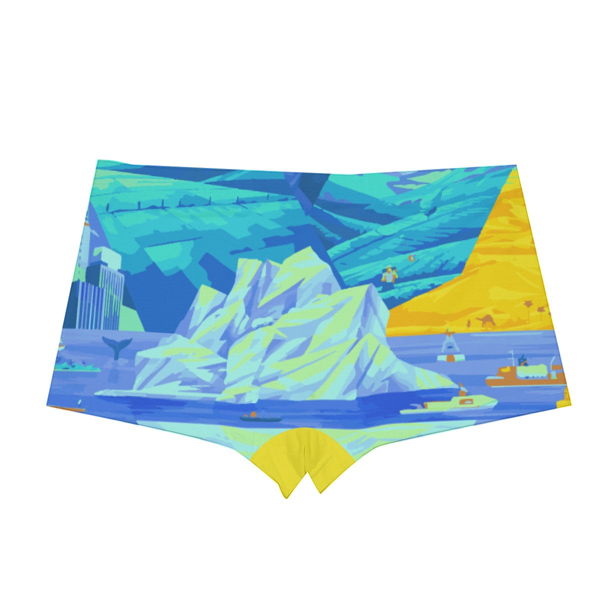 All-Over Print Men's Short Boxer Briefs