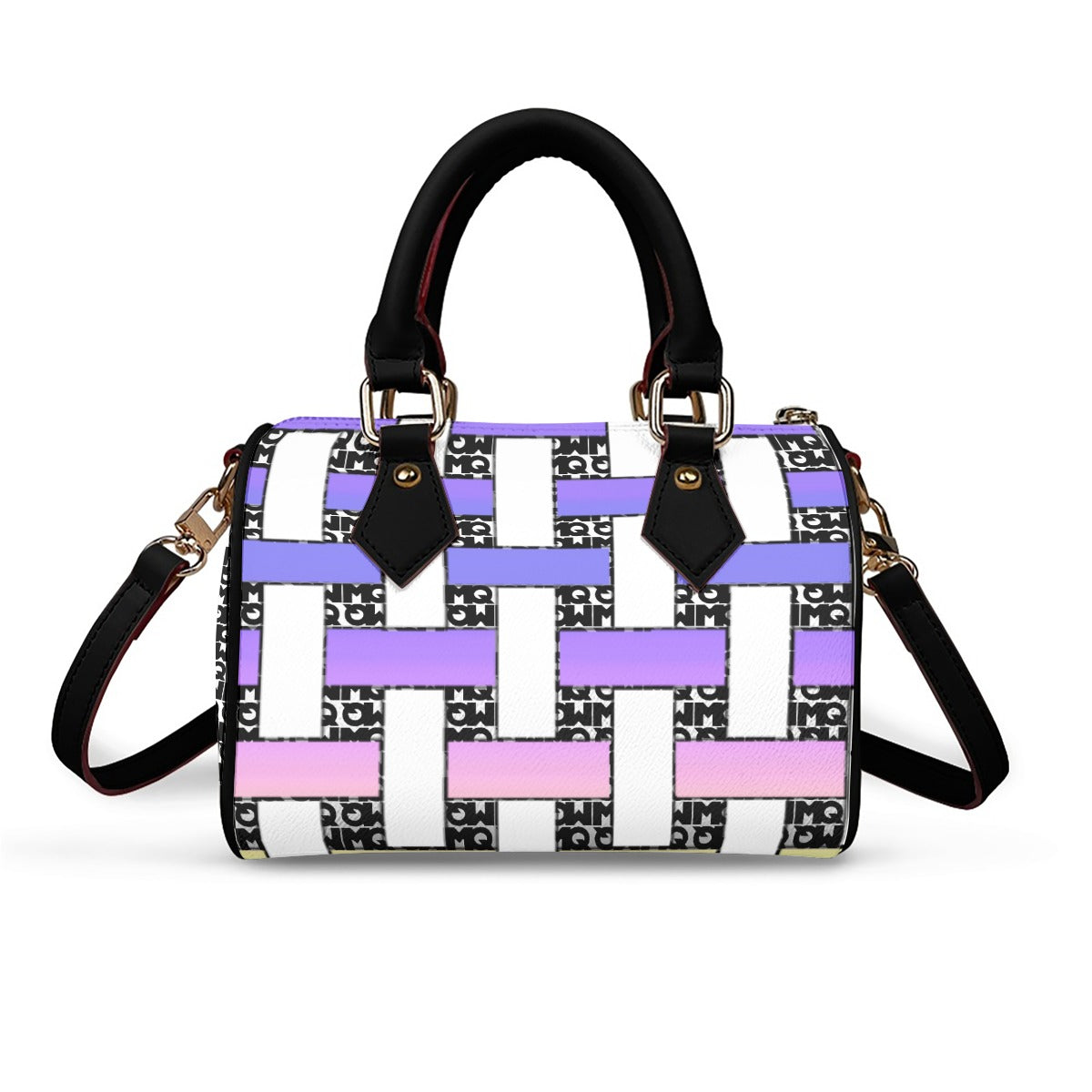 Classic Barrel-Shaped PU Leather Handbag