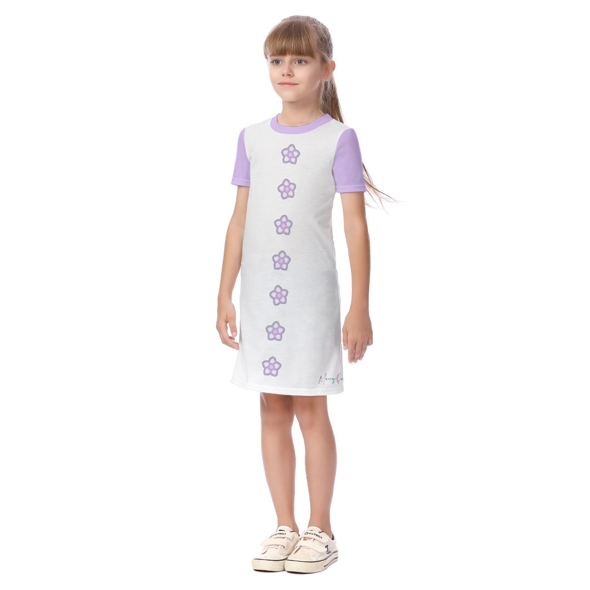All-Over Print Kid's Short Sleeve Dress