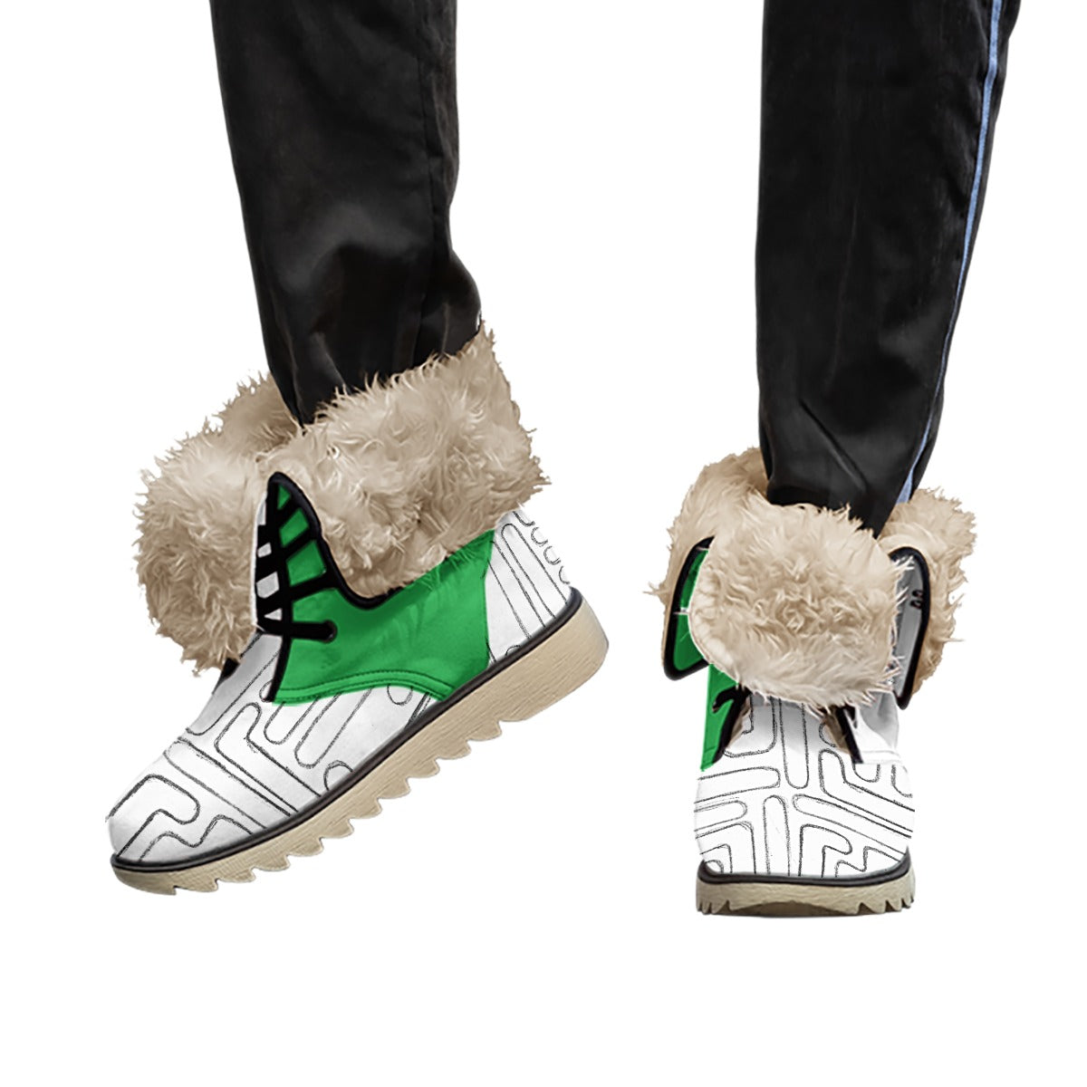 All-Over Print Women's Plush Boots