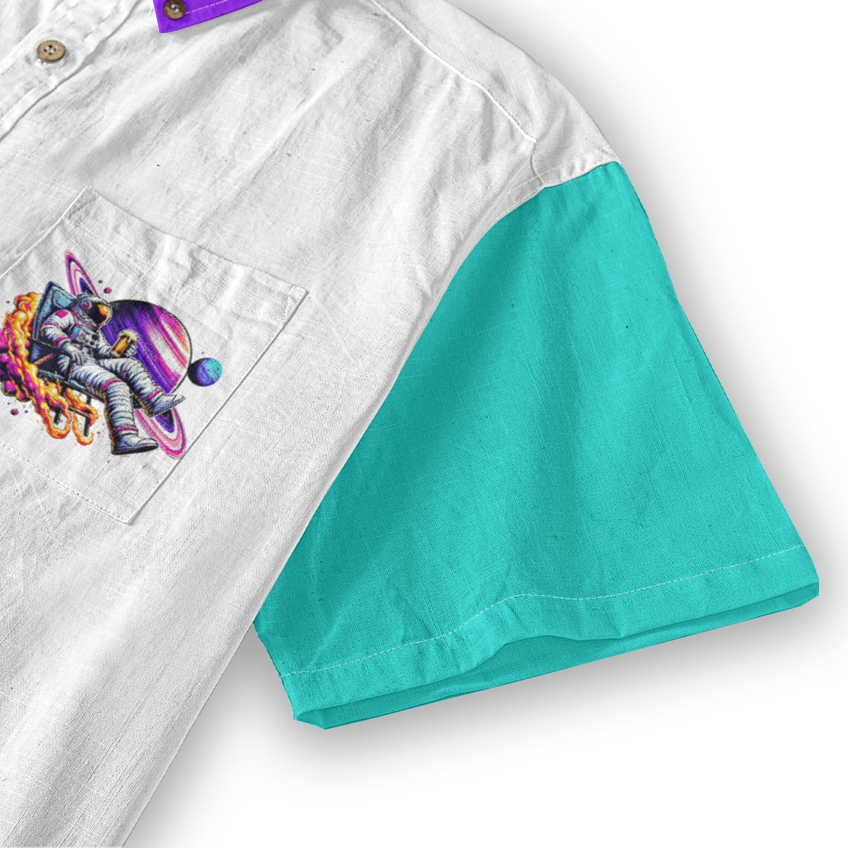 All-Over Print Men's Breathable Cotton Shirt|125GSM