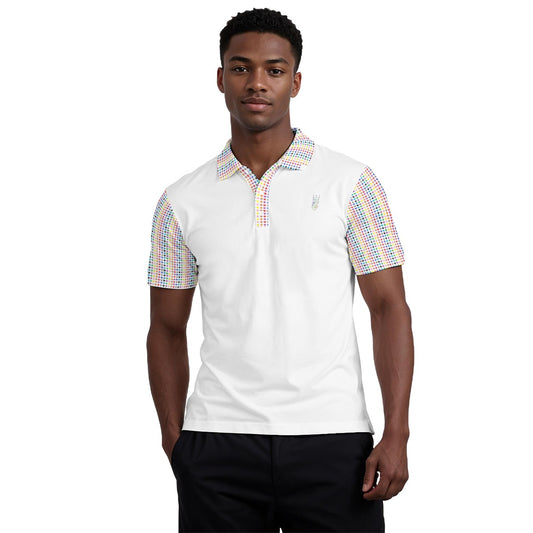 All-Over Print Men's Polo Collar Jersey