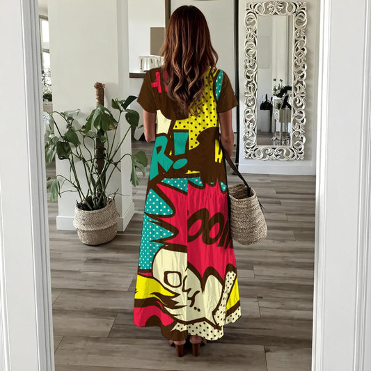 All-Over Print Women's Long Dress